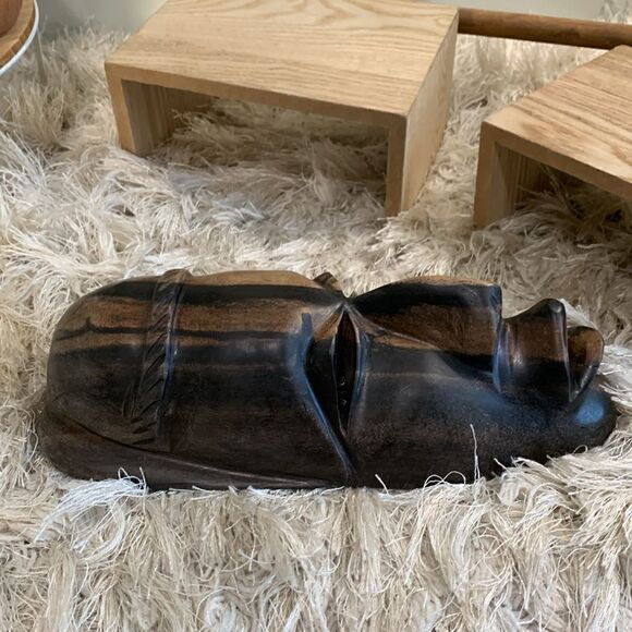 Hand Carved Wooden Senagalese Mask - Picture 12 of 17